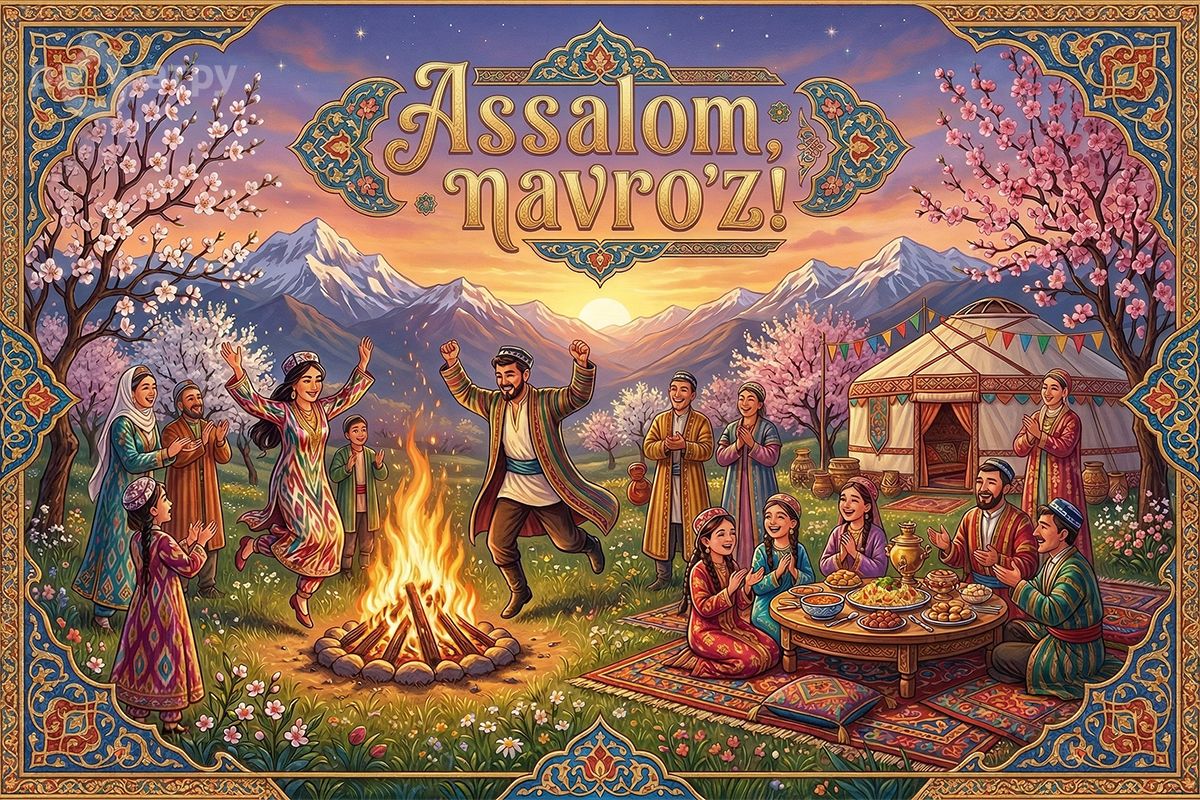 Открытки на Навруз — поздравьте близких с праздником весеннего равноденствия